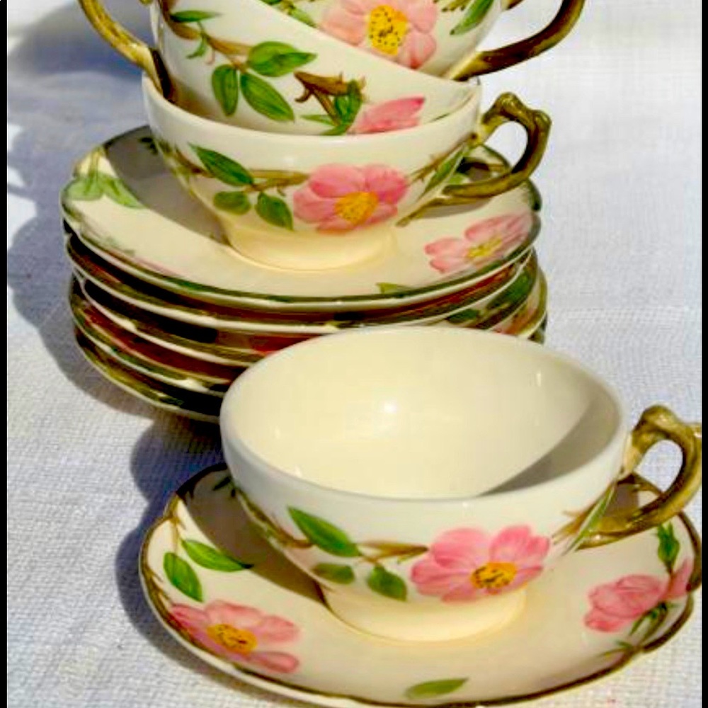 Franciscan tea cup set of 6